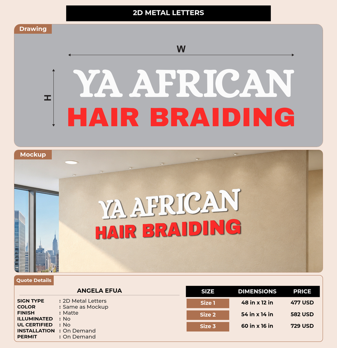 CUSTOM MOCKUP SIGN FOR Angela Efua