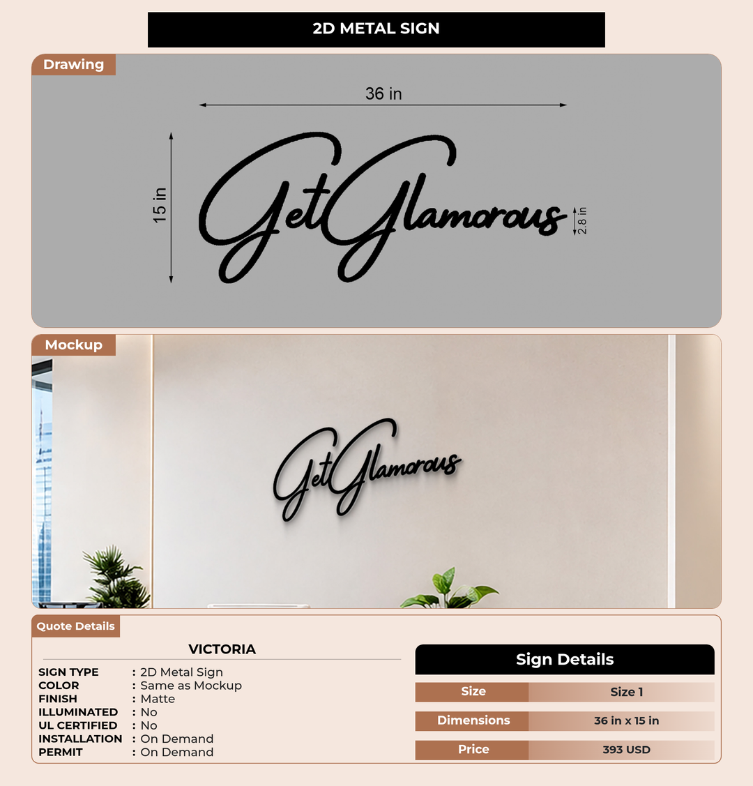 CUSTOM MOCKUP SIGN FOR Victoria