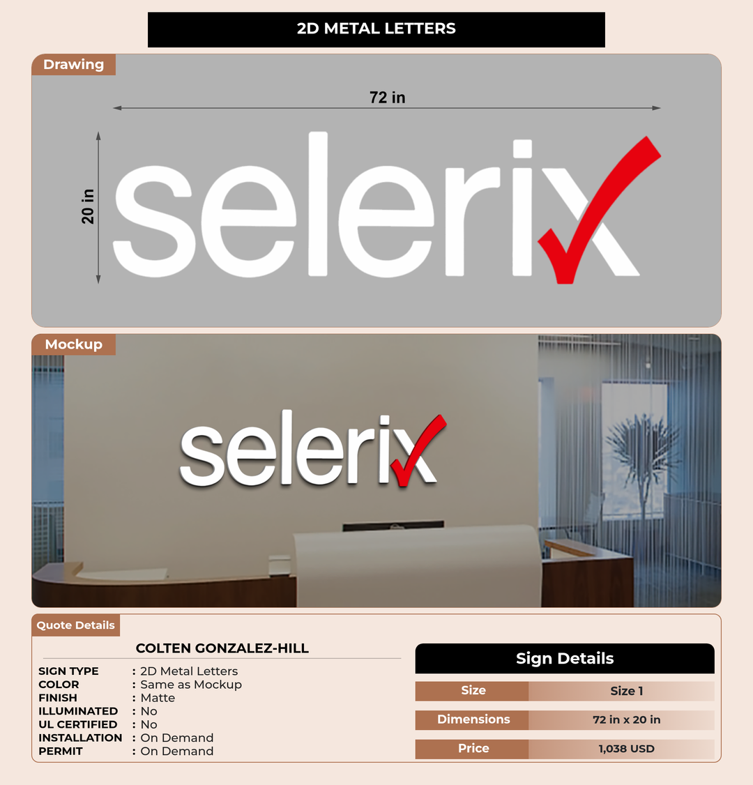 CUSTOM MOCKUP SIGN FOR Colten Gonzalez-Hill