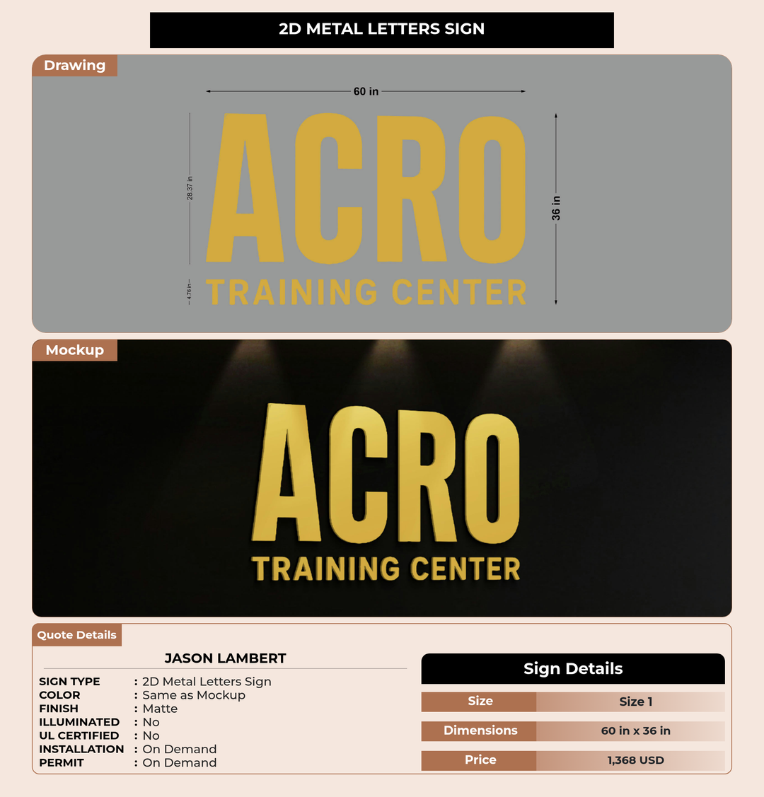 CUSTOM MOCKUP SIGN FOR Jason Lambert