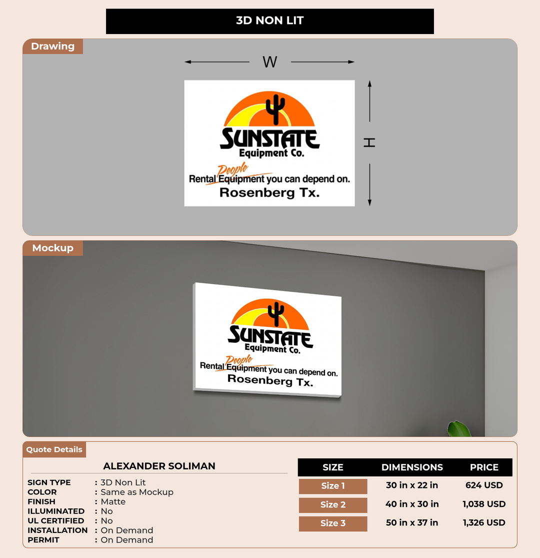 CUSTOM MOCKUP SIGN FOR Alexander Soliman