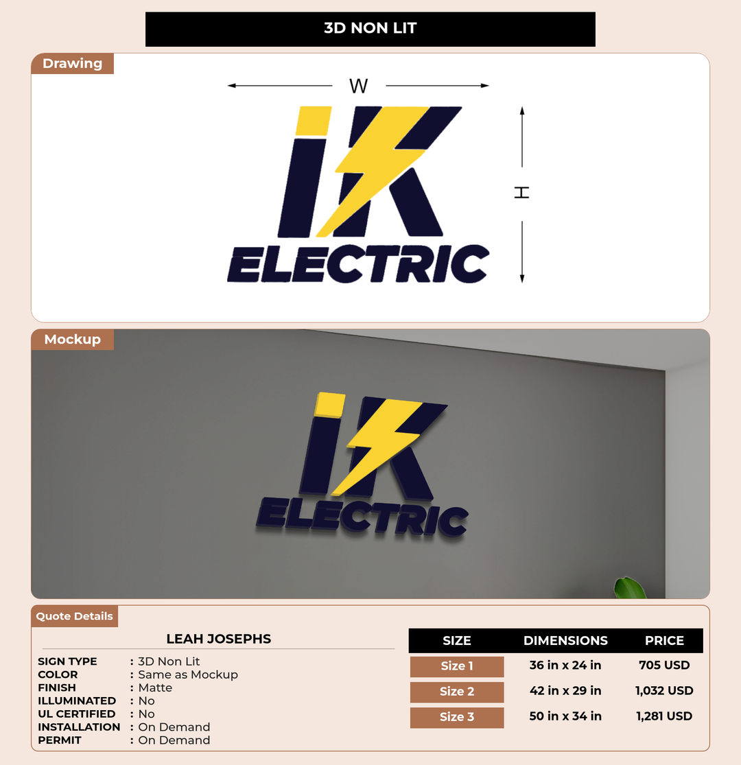 CUSTOM MOCKUP SIGN FOR Leah Josephs