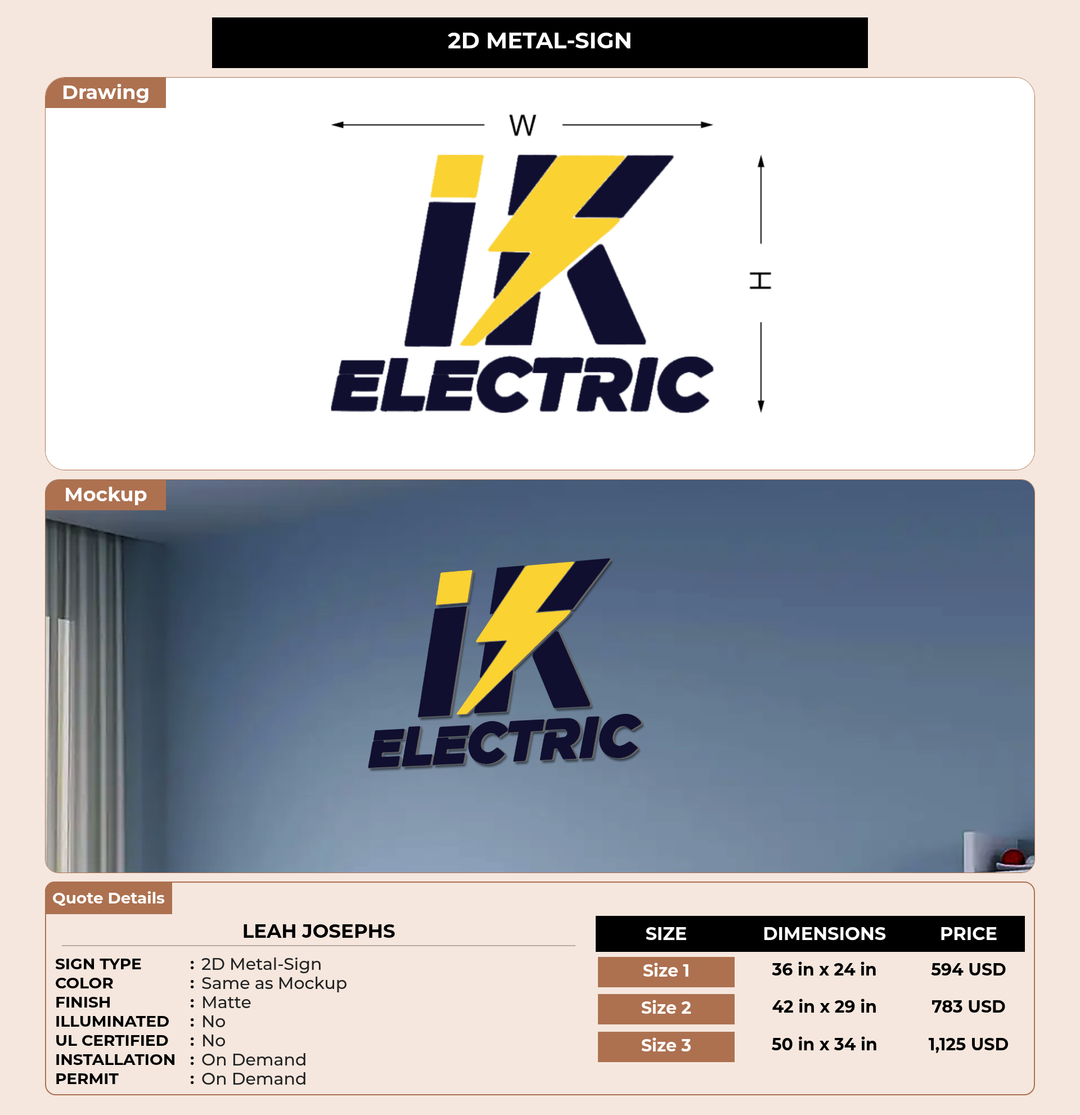 CUSTOM MOCKUP SIGN FOR Leah Josephs
