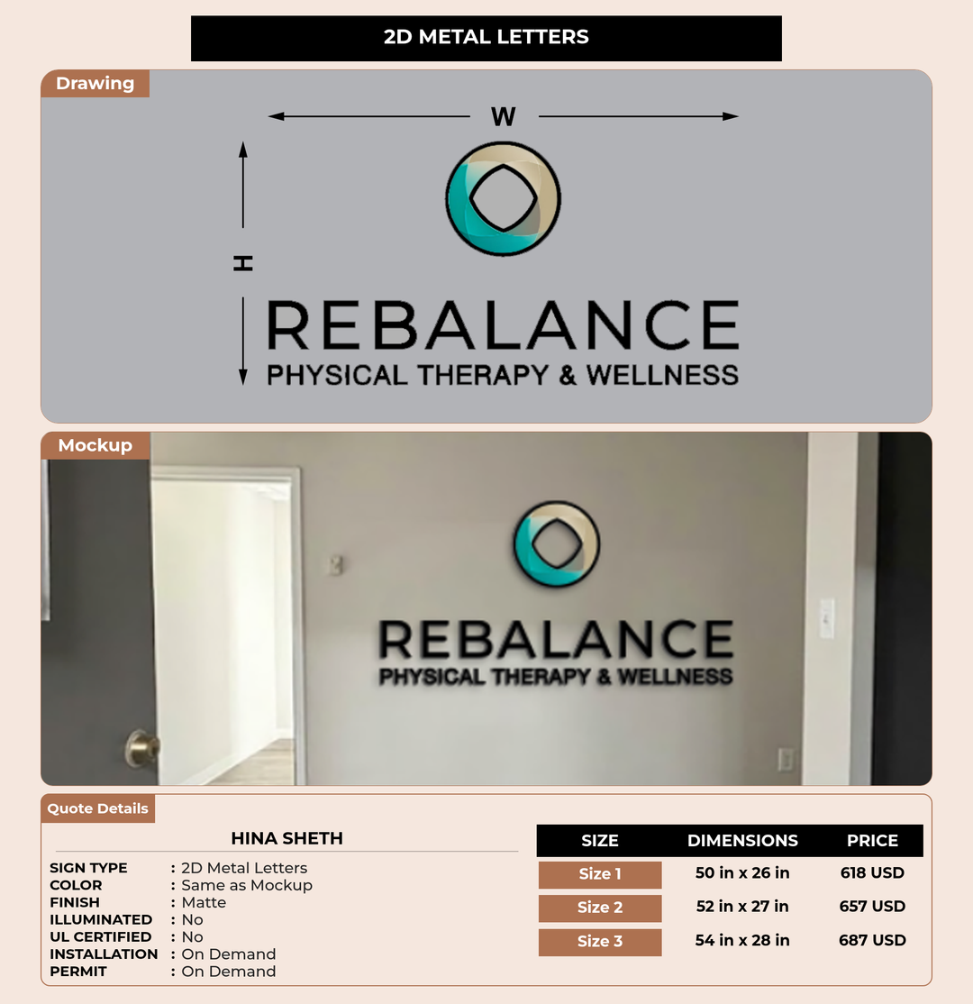 CUSTOM MOCKUP SIGN FOR Hina Sheth