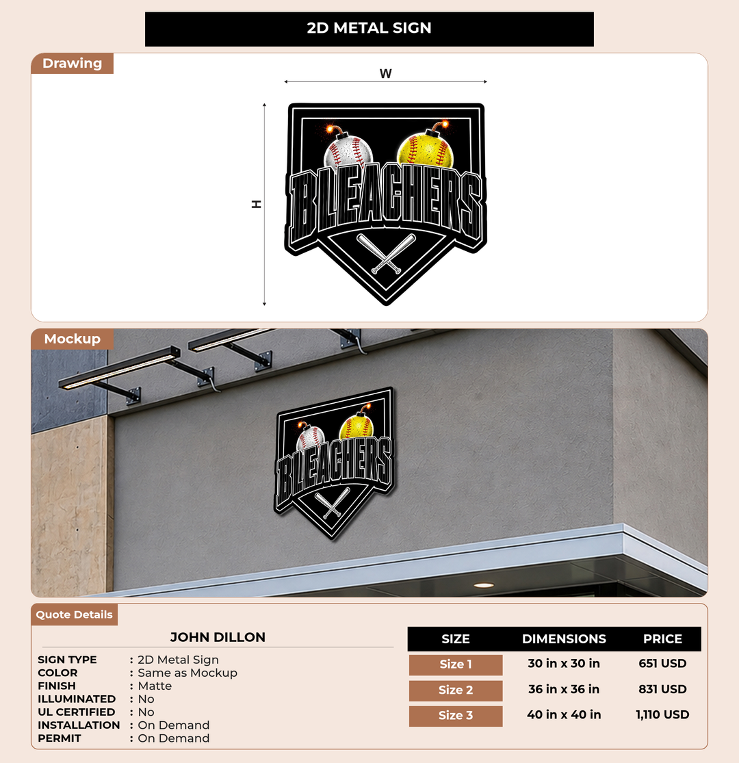 CUSTOM MOCKUP SIGN FOR John Dillon