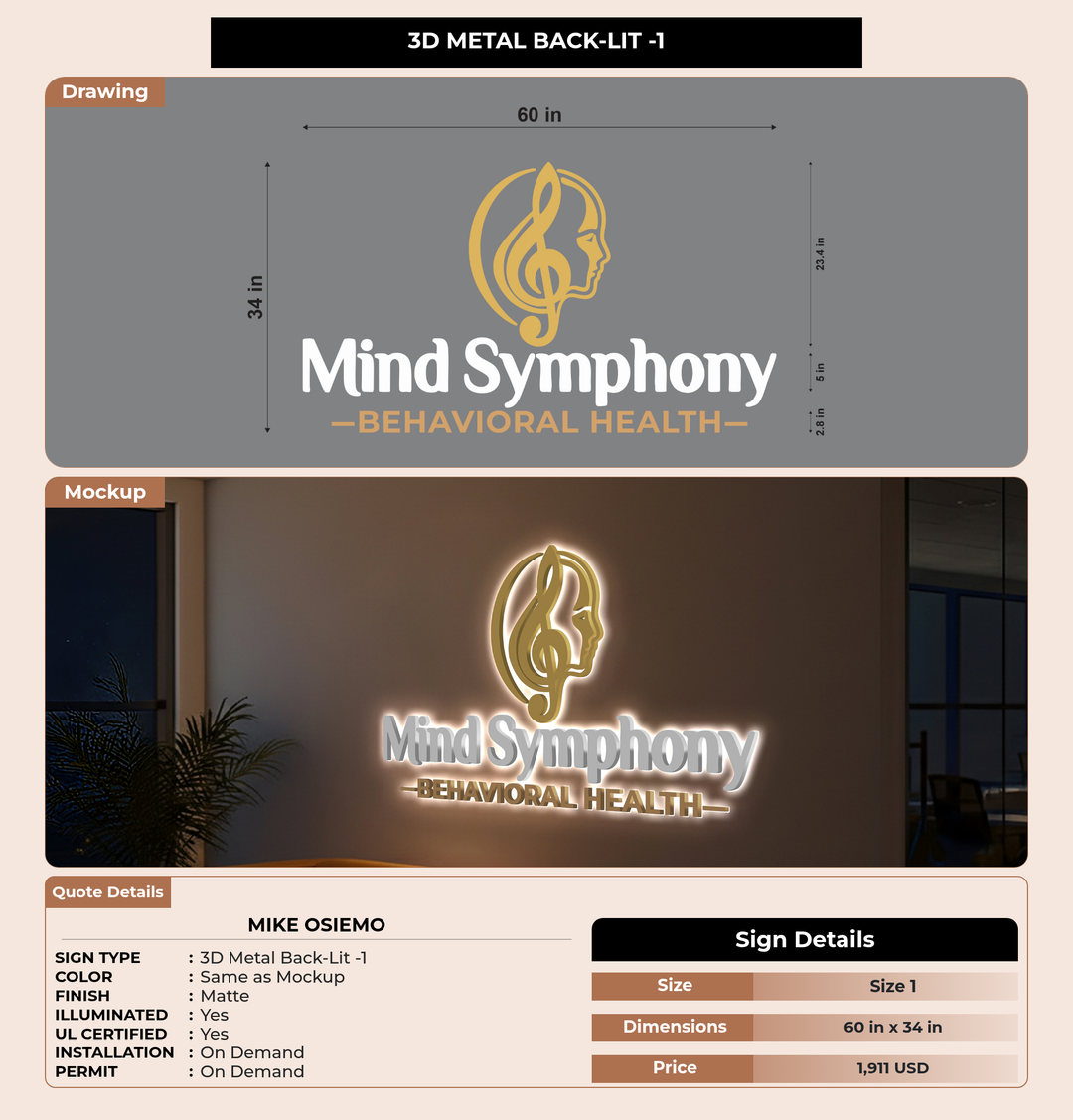 CUSTOM MOCKUP SIGN FOR Mike Osiemo