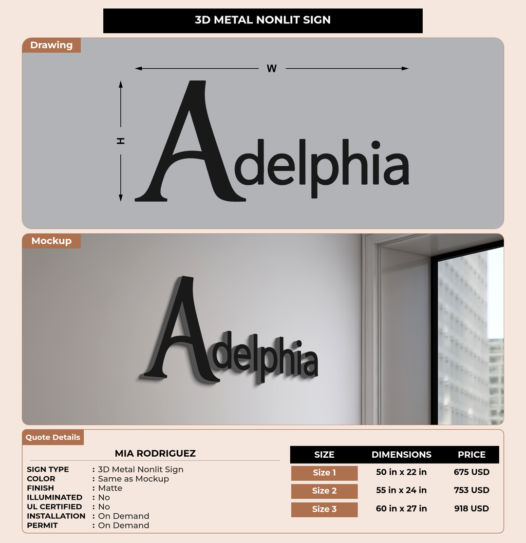CUSTOM MOCKUP SIGN FOR Mia Rodriguez