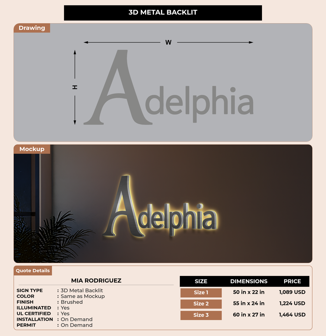 CUSTOM MOCKUP SIGN FOR Mia Rodriguez