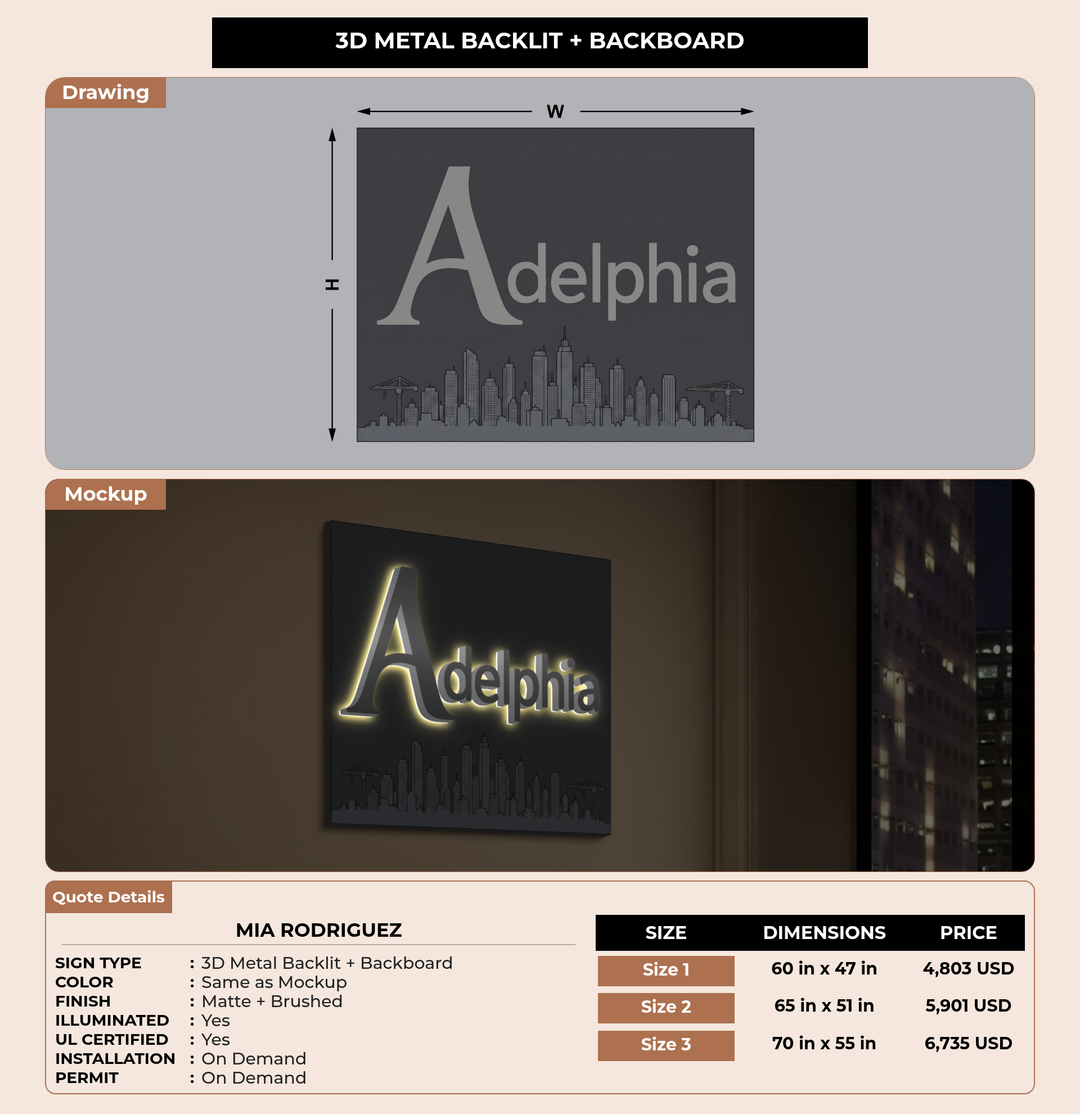 CUSTOM MOCKUP SIGN FOR Mia Rodriguez