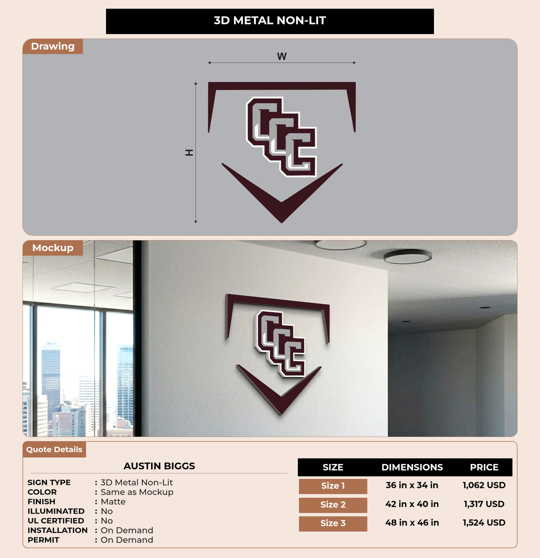 CUSTOM MOCKUP SIGN FOR Austin Biggs