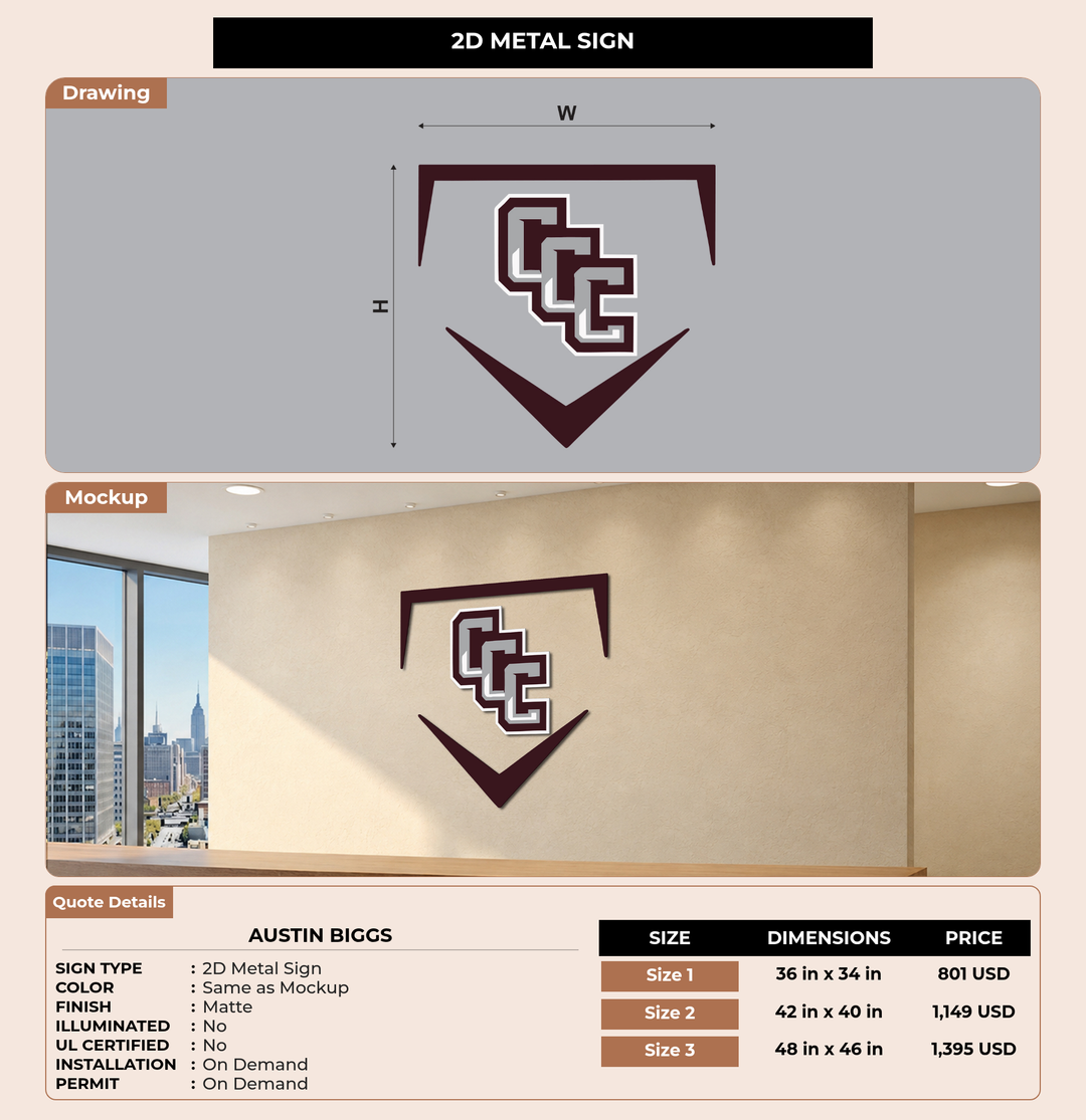 CUSTOM MOCKUP SIGN FOR Austin Biggs