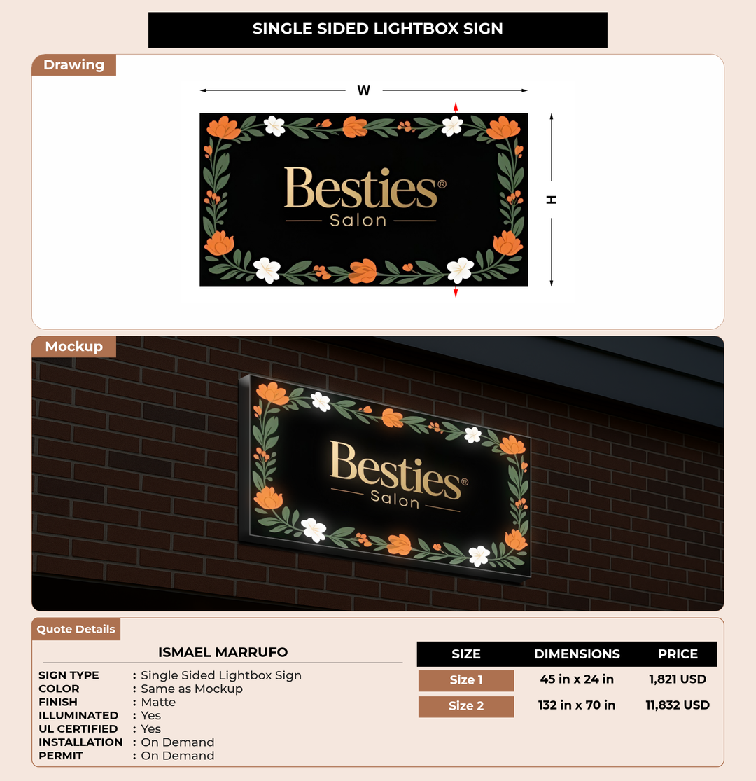 CUSTOM MOCKUP SIGN FOR Ismael Marrufo