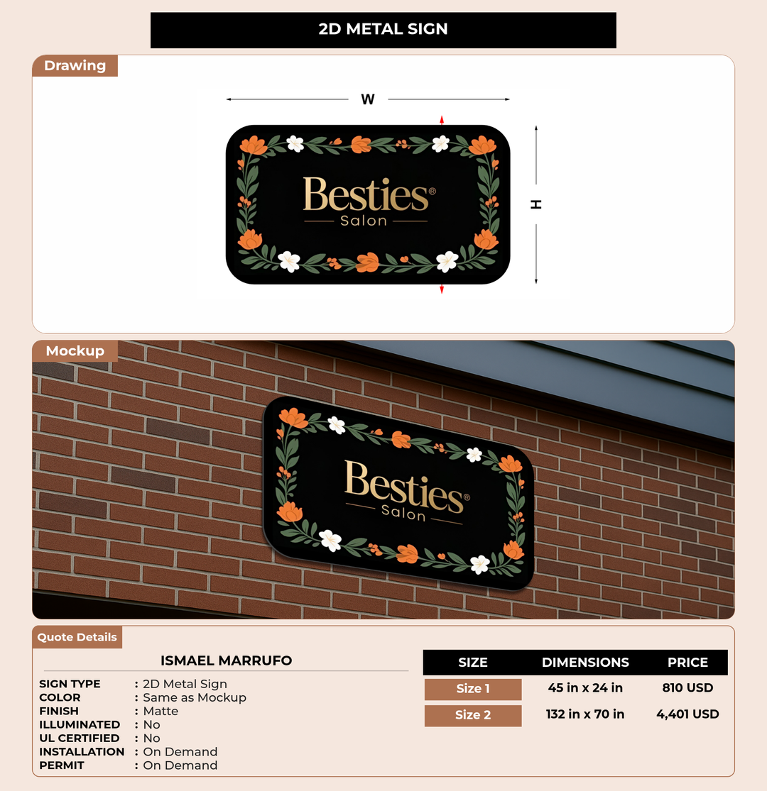 CUSTOM MOCKUP SIGN FOR Ismael Marrufo