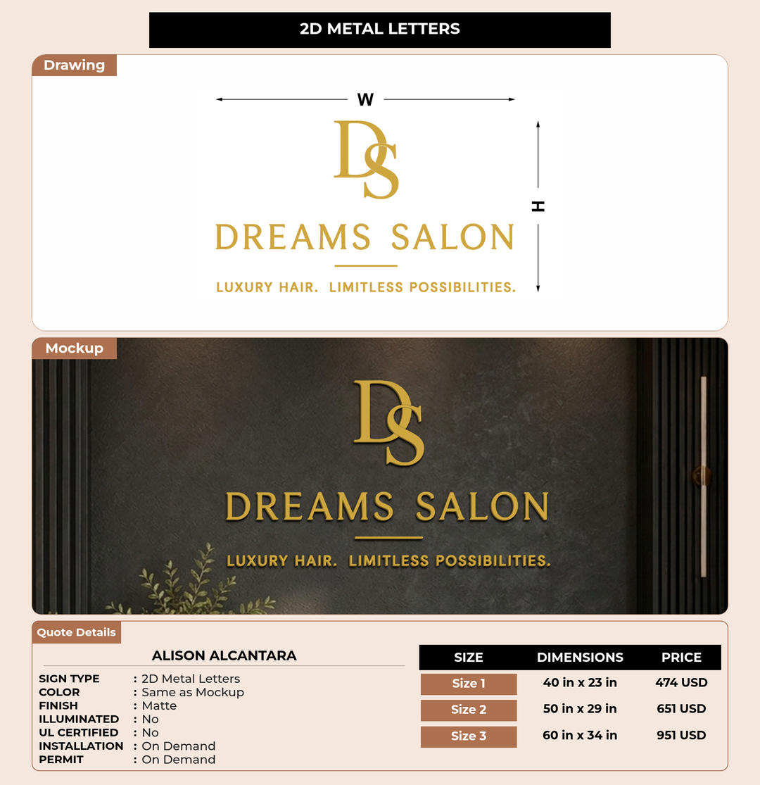 CUSTOM MOCKUP SIGN FOR Alison Alcantara