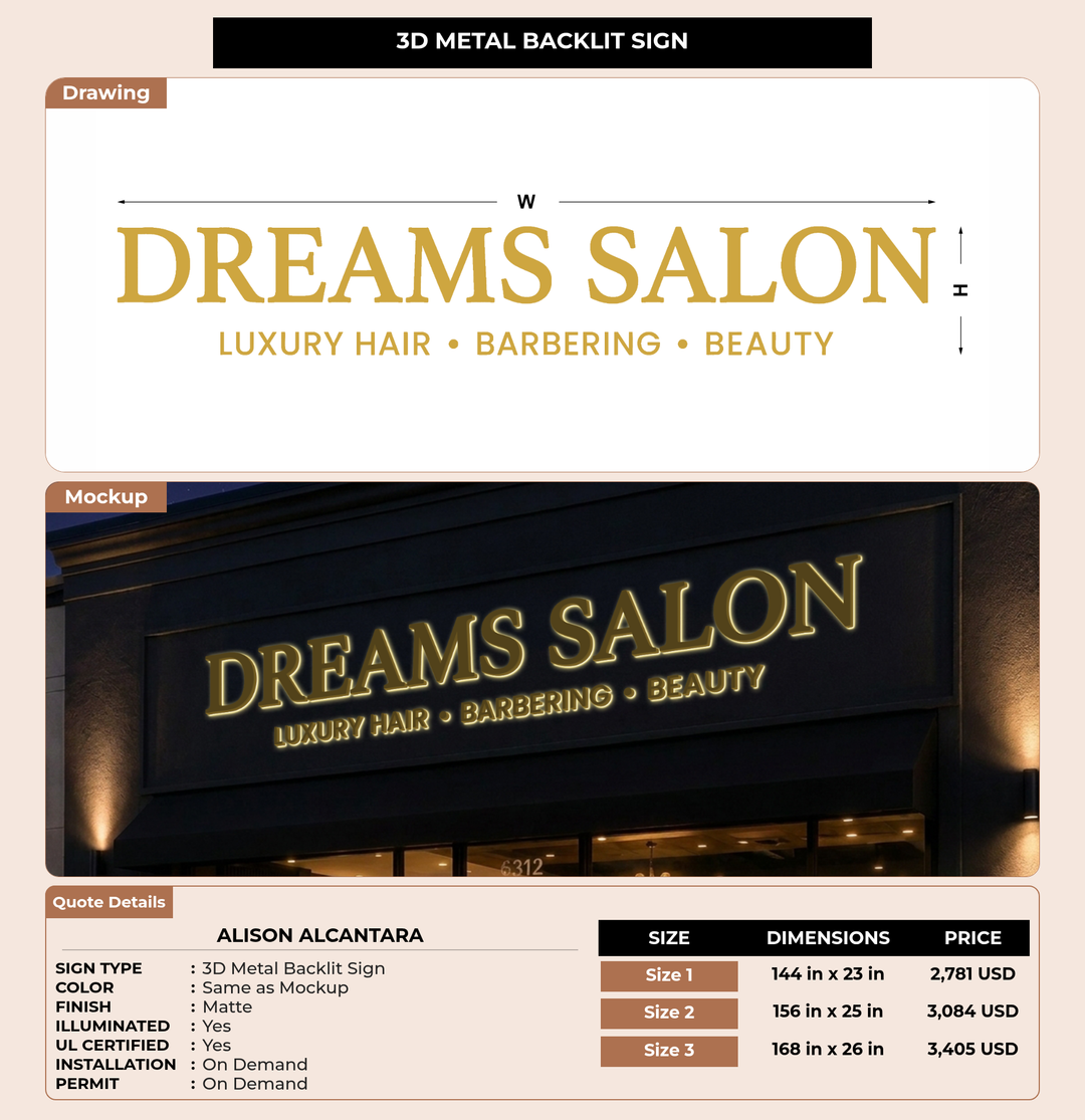 CUSTOM MOCKUP SIGN FOR Alison Alcantara