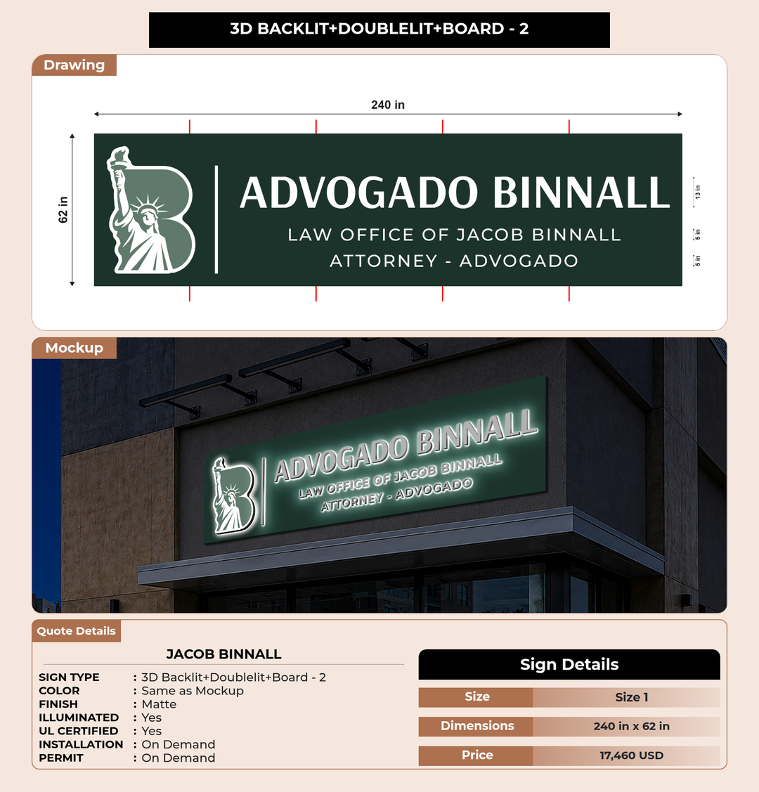 CUSTOM MOCKUP SIGN FOR Jacob Binnall