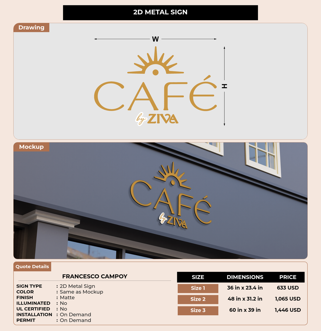 CUSTOM MOCKUP SIGN FOR Francesco Campoy