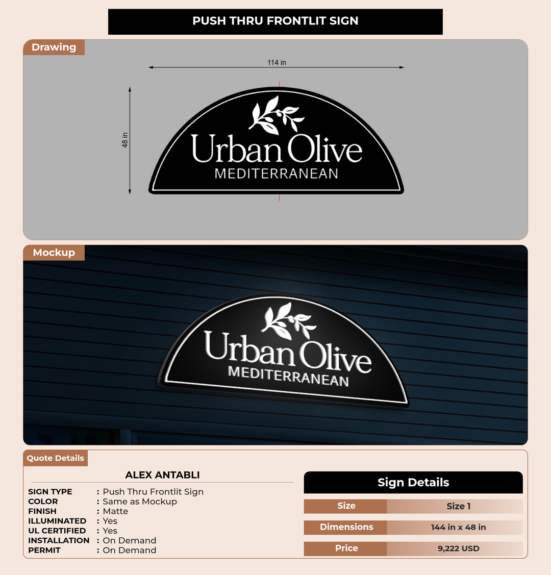 CUSTOM MOCKUP SIGN FOR Alex Antabli