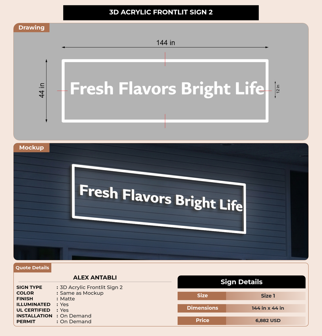 CUSTOM MOCKUP SIGN FOR Alex Antabli