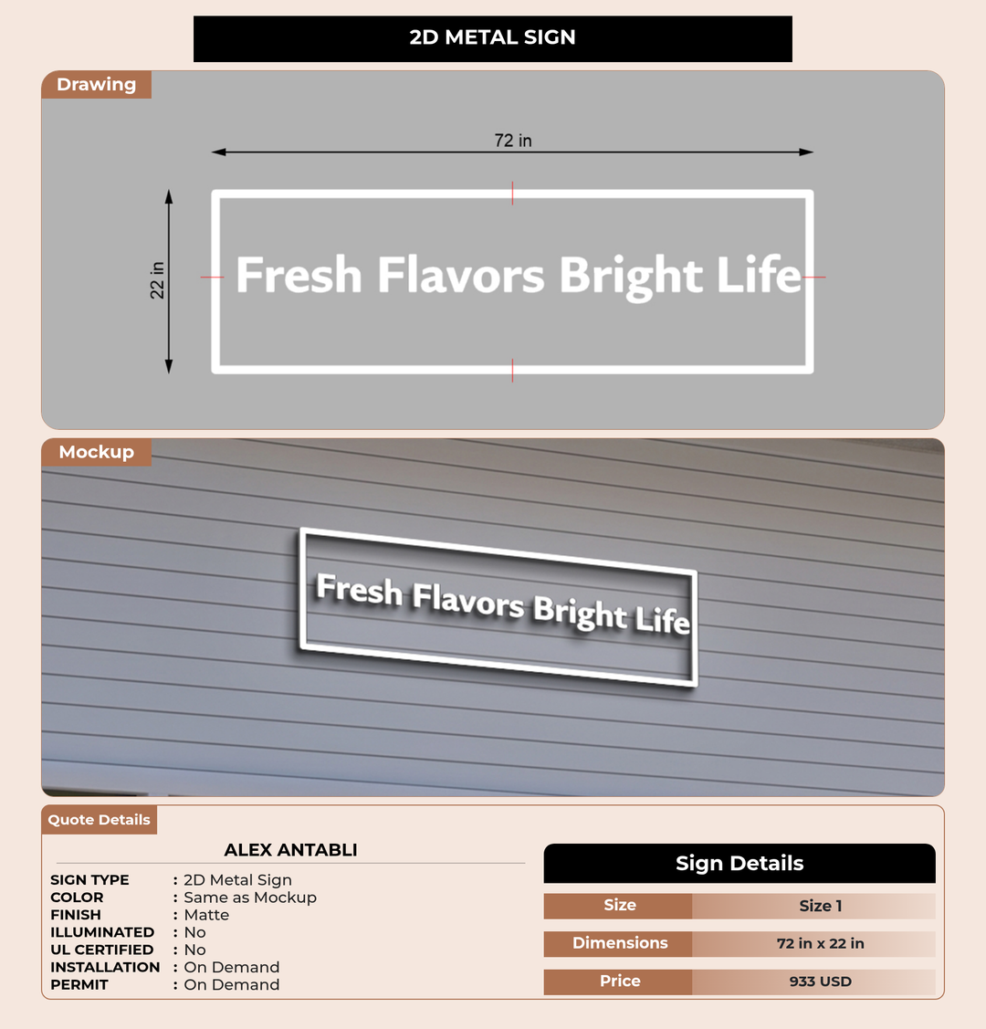CUSTOM MOCKUP SIGN FOR Alex Antabli