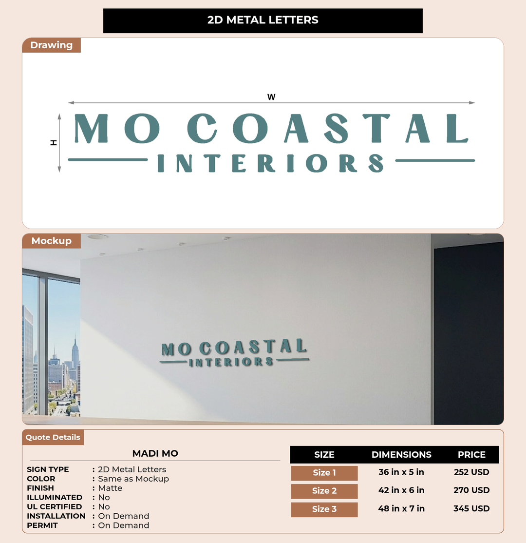 CUSTOM MOCKUP SIGN FOR madi mo