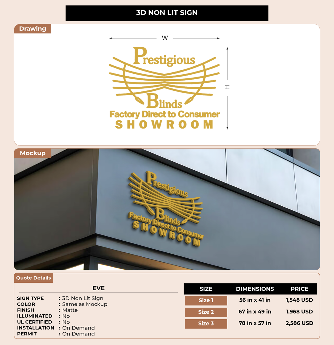 CUSTOM MOCKUP SIGN FOR Eve