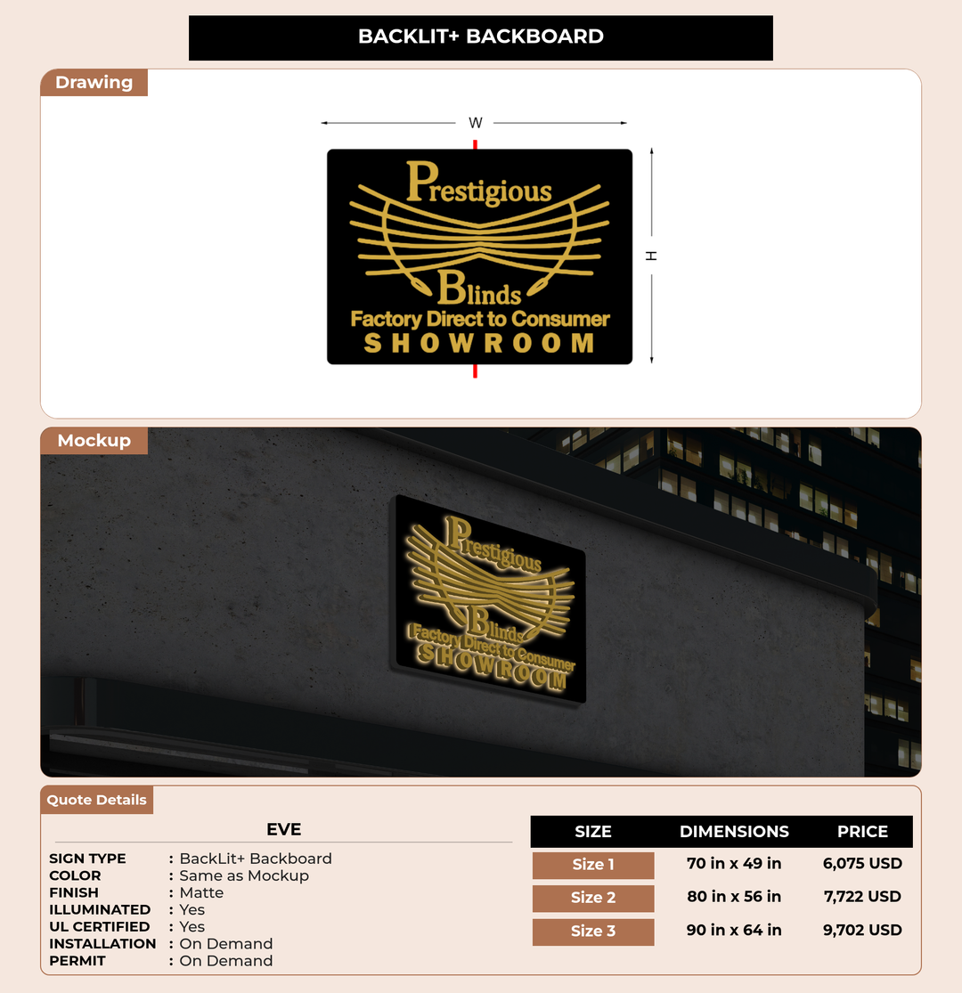 CUSTOM MOCKUP SIGN FOR Eve