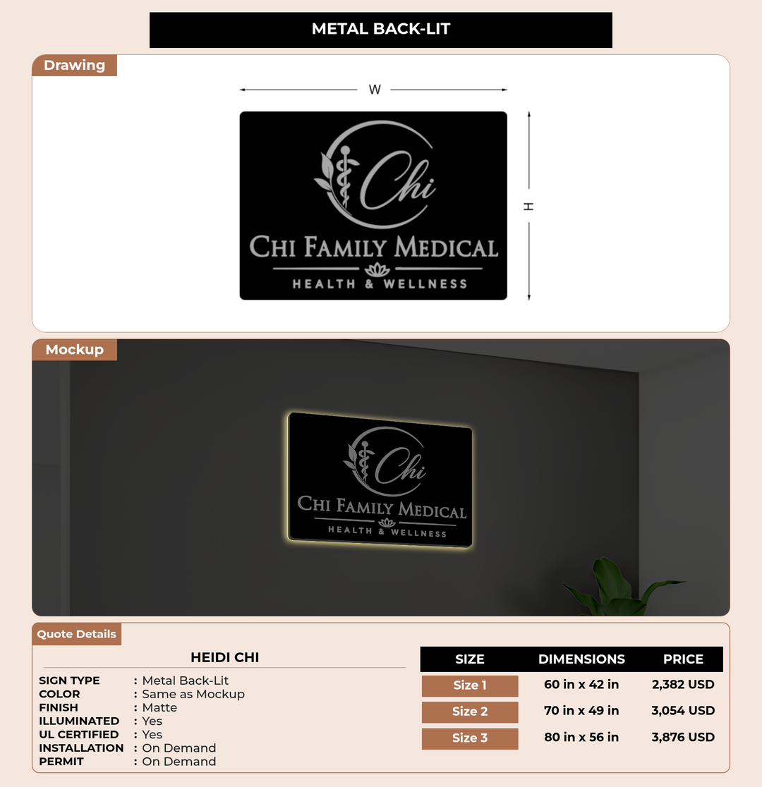 CUSTOM MOCKUP SIGN FOR Heidi Chi