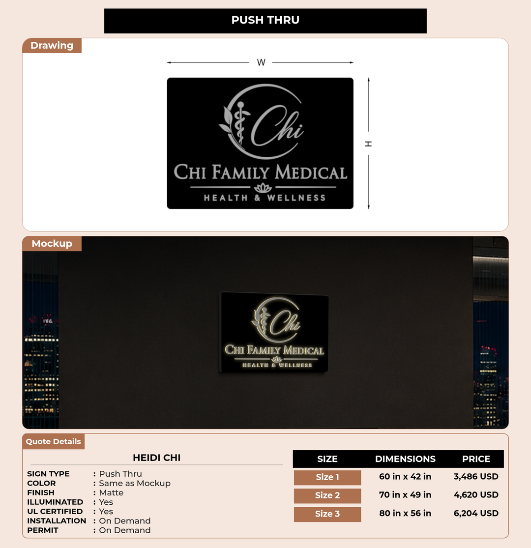 CUSTOM MOCKUP SIGN FOR Heidi Chi