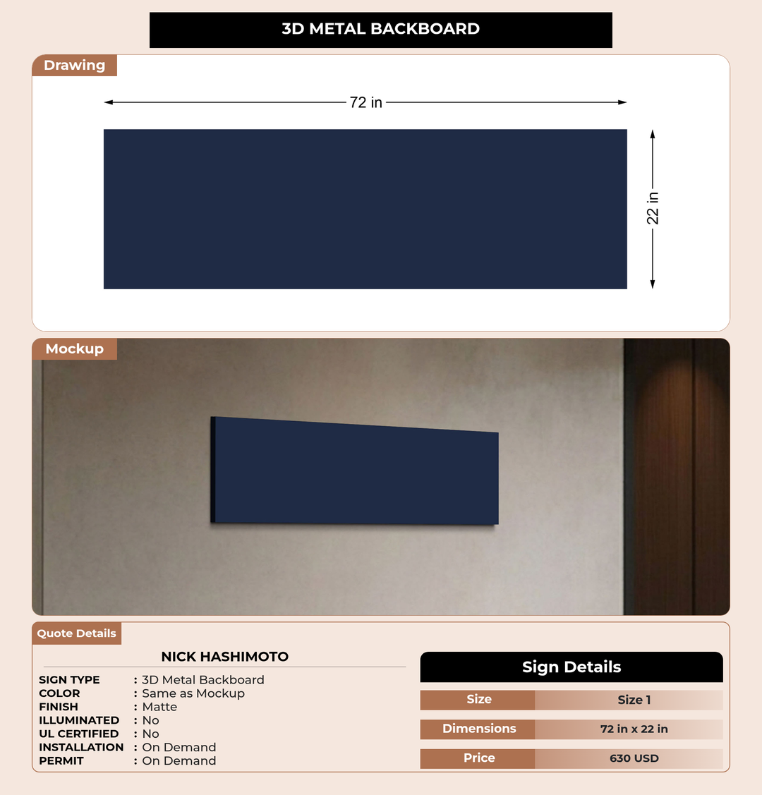 CUSTOM MOCKUP SIGN FOR Nick Hashimoto
