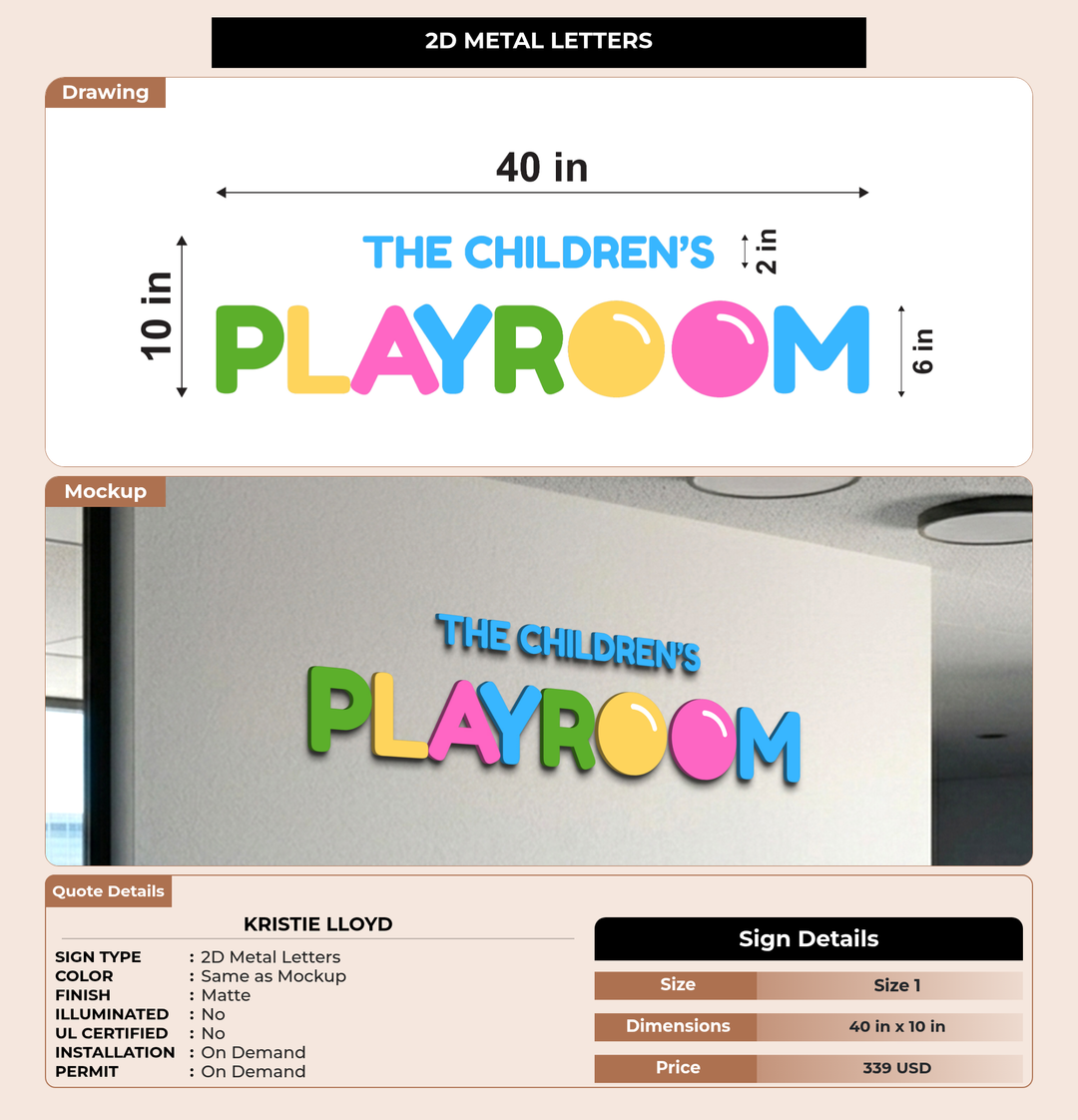 CUSTOM MOCKUP SIGN FOR Kristie Lloyd