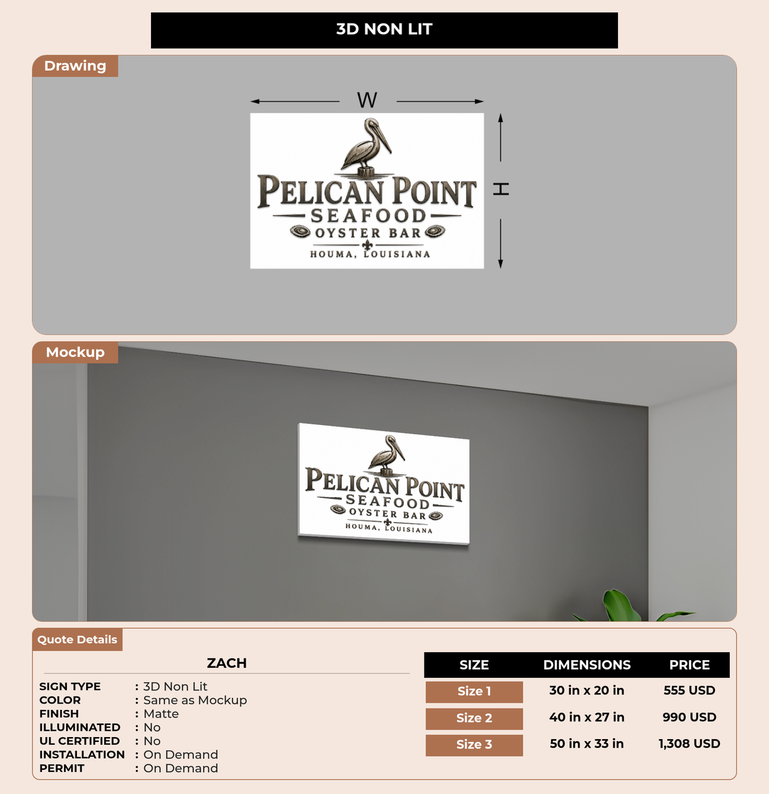 CUSTOM MOCKUP SIGN FOR Zach