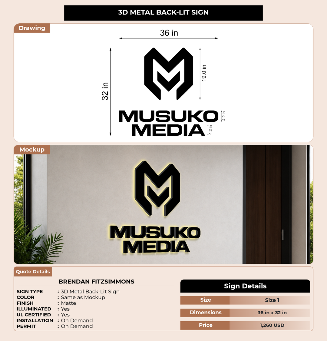 CUSTOM MOCKUP SIGN FOR Brendan Fitzsimmons