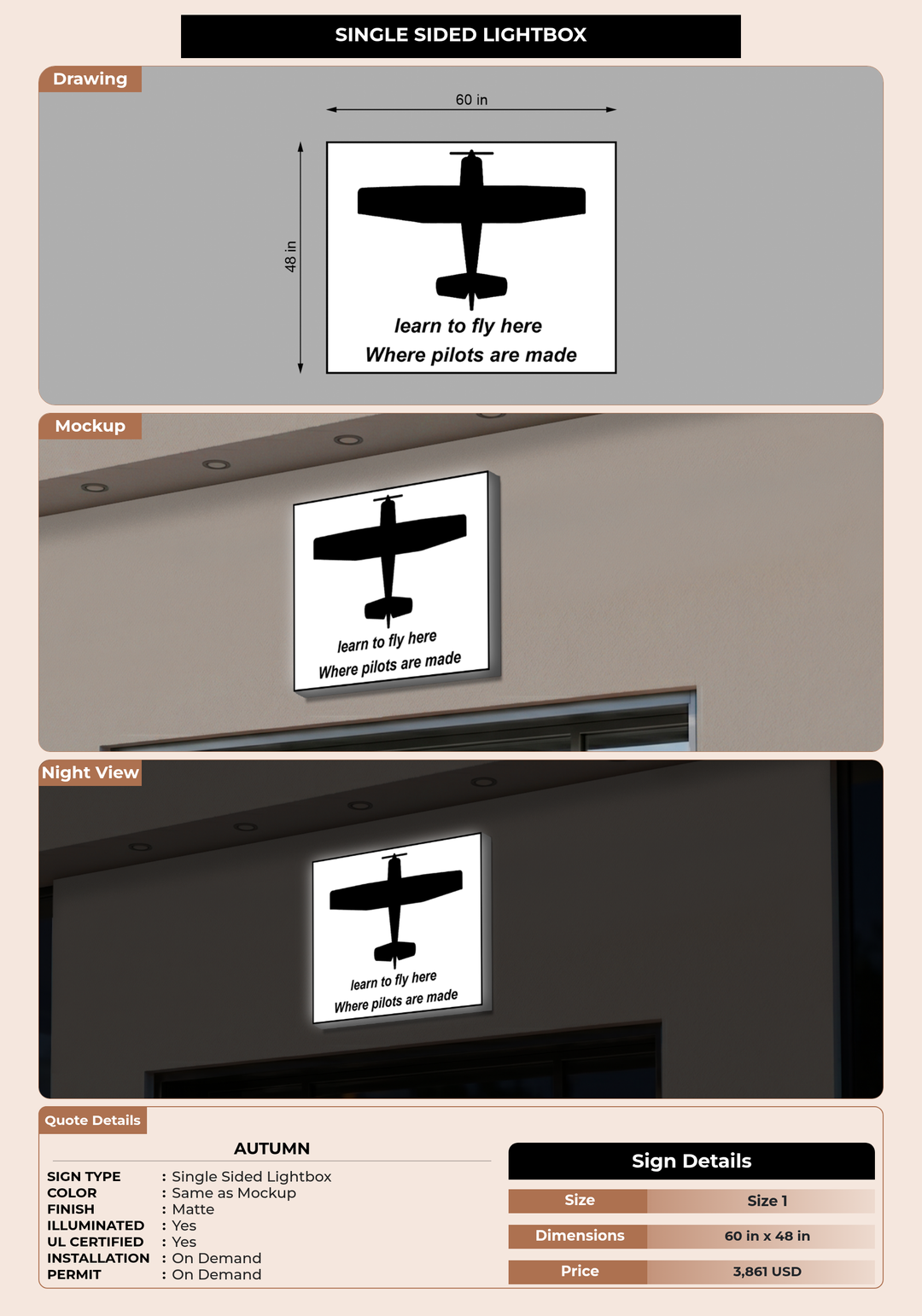 CUSTOM MOCKUP SIGN FOR Autumn