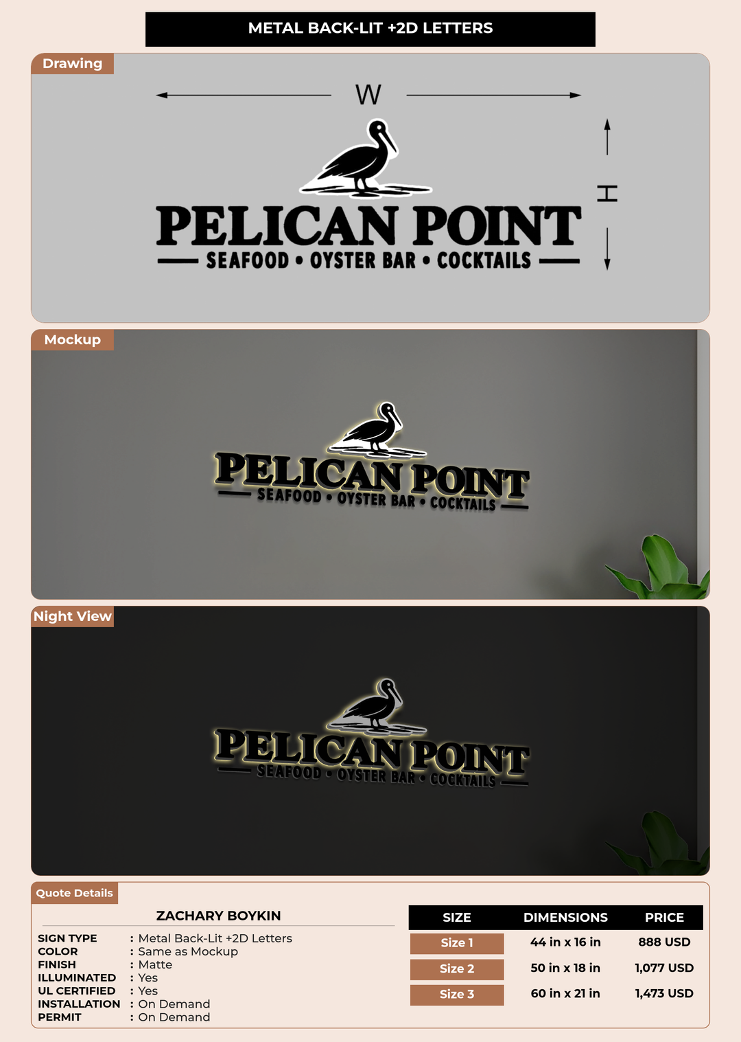 CUSTOM MOCKUP SIGN FOR Zachary Boykin
