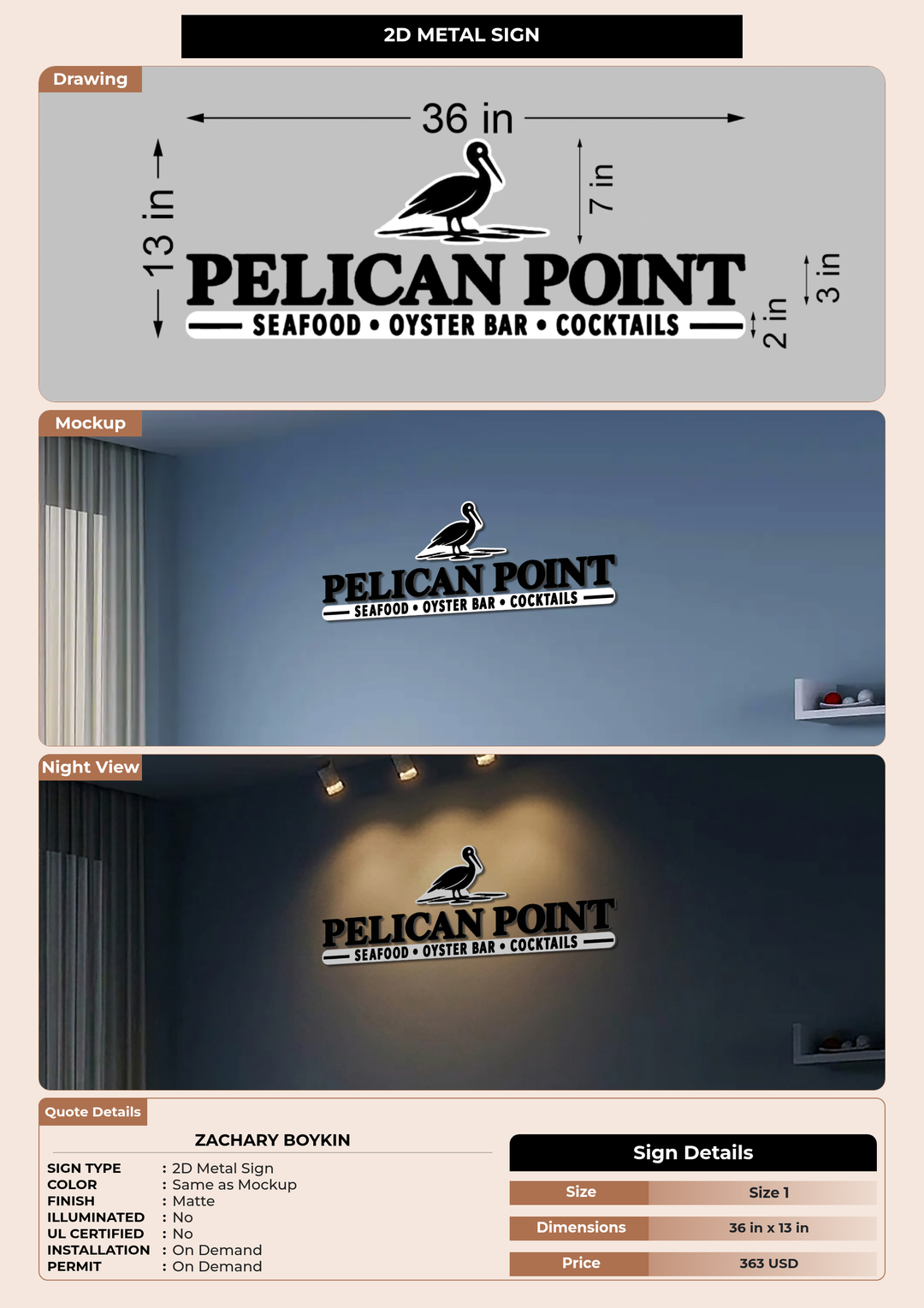 CUSTOM MOCKUP SIGN FOR Zachary Boykin