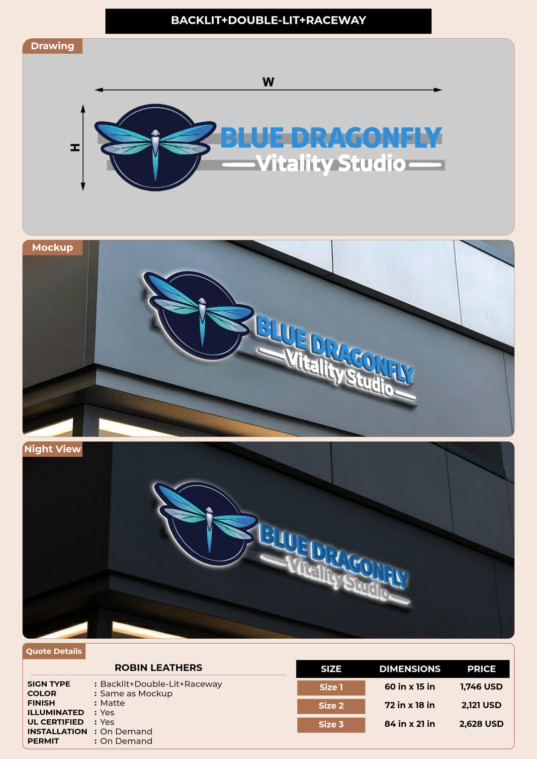 CUSTOM MOCKUP SIGN FOR Robin Leathers