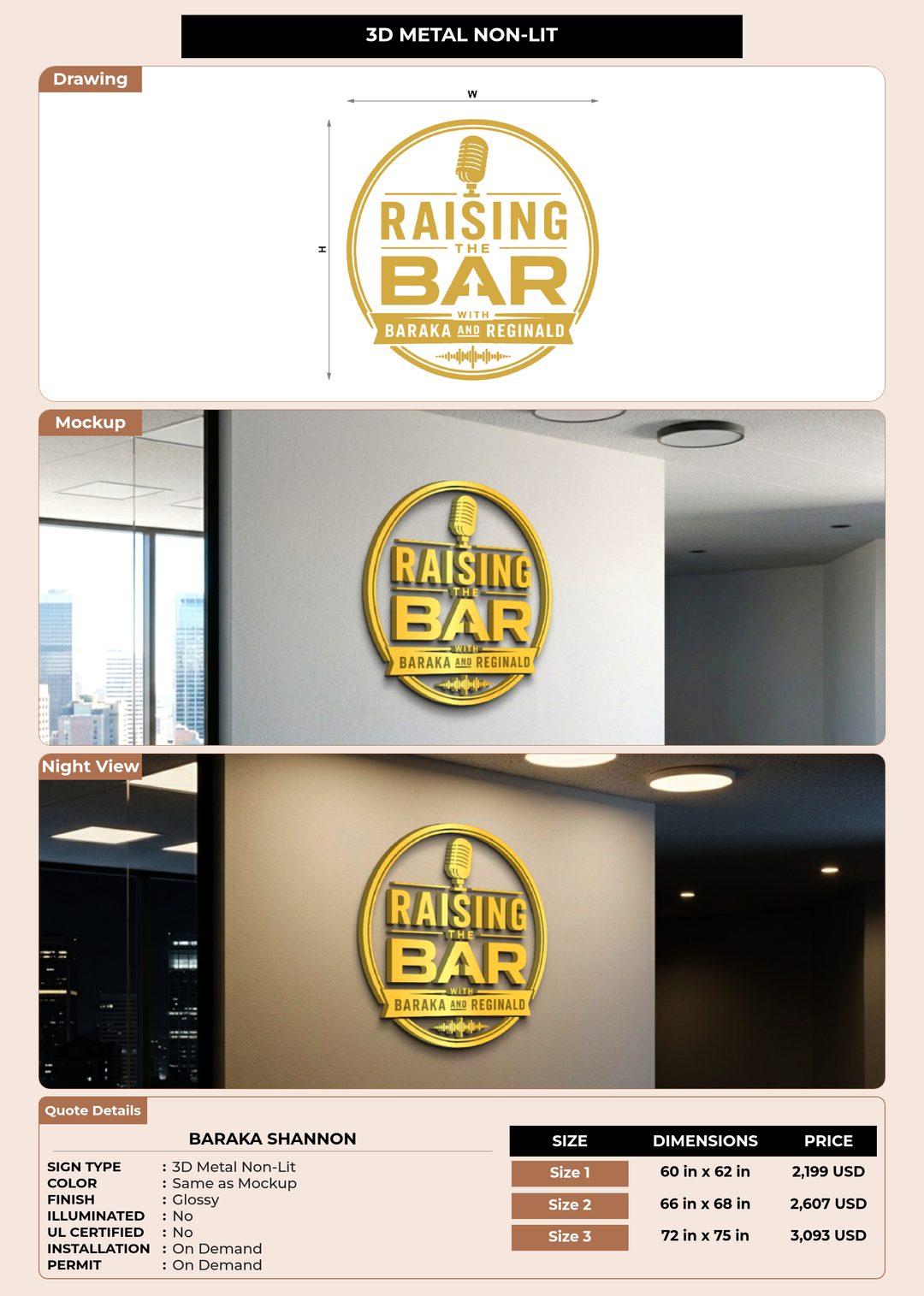 CUSTOM MOCKUP SIGN FOR Baraka Shannon