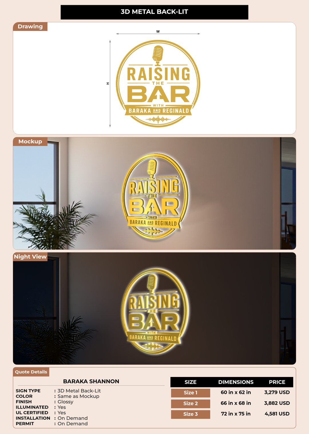CUSTOM MOCKUP SIGN FOR Baraka Shannon