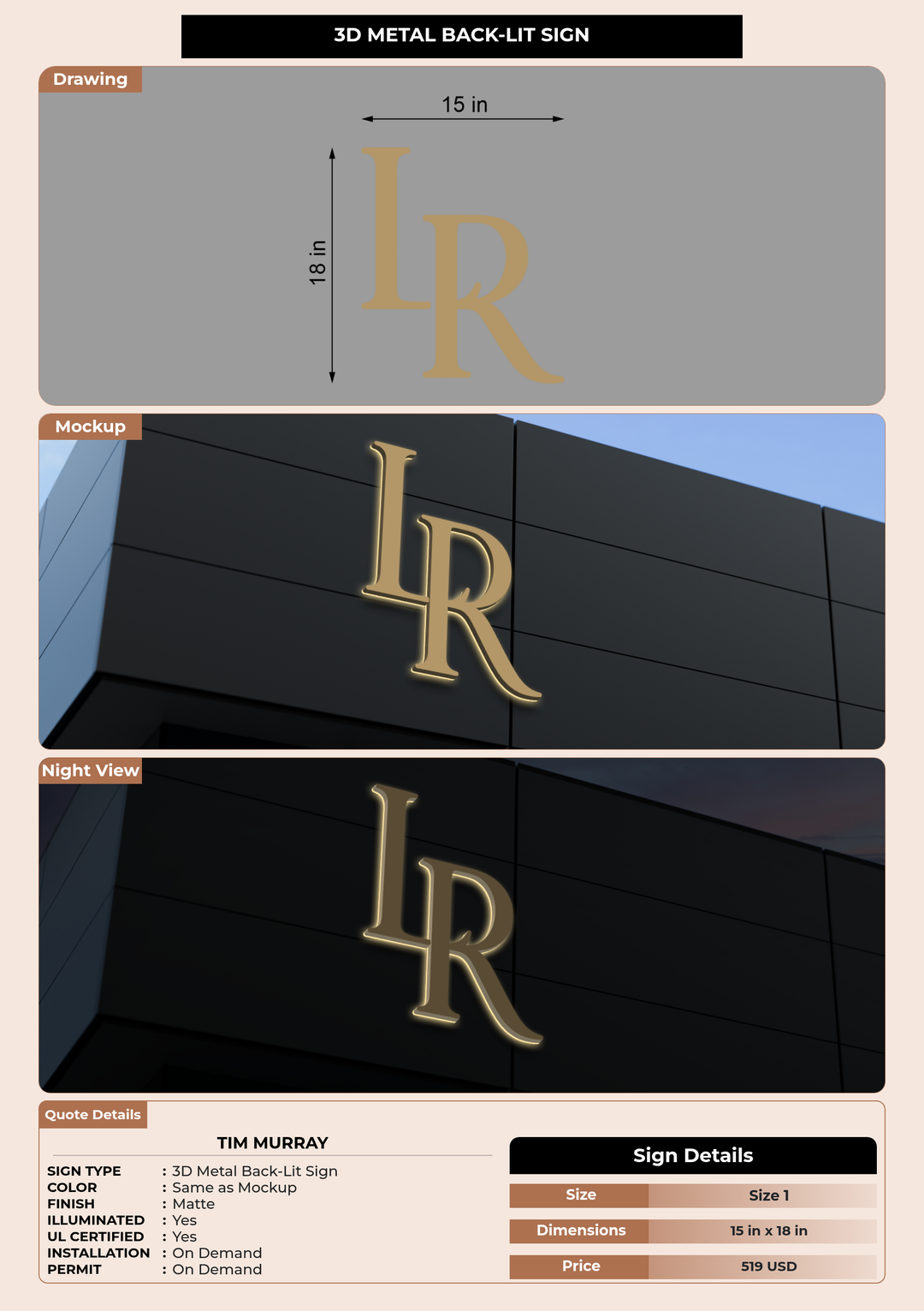 CUSTOM MOCKUP SIGN FOR Tim Murray
