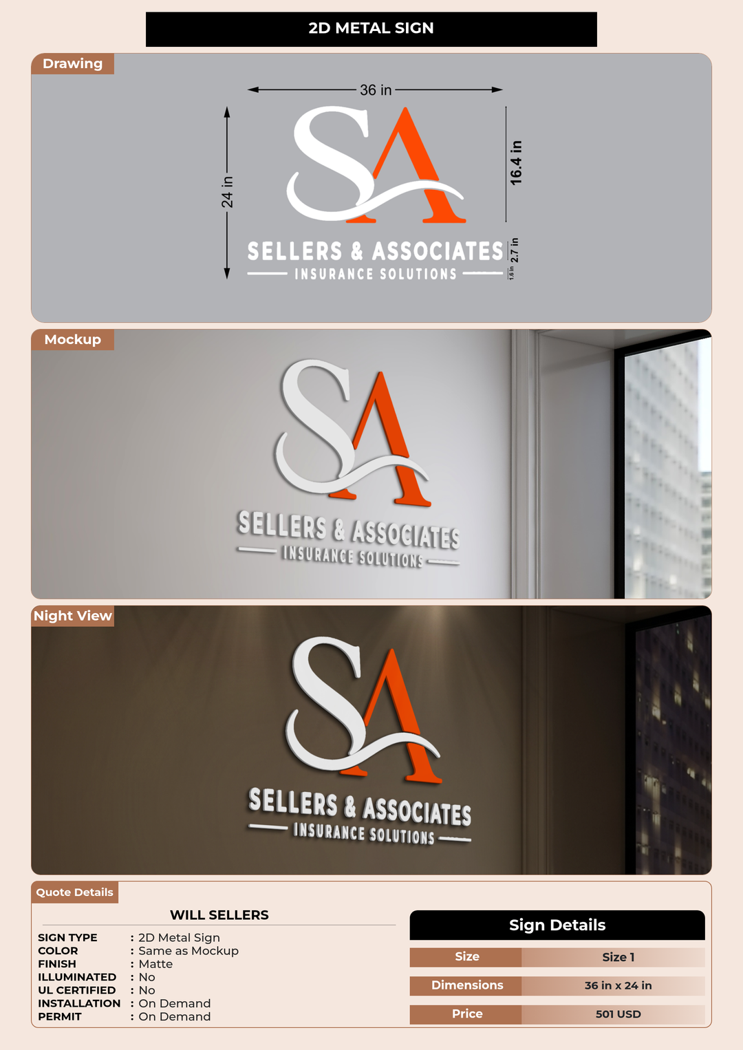 CUSTOM MOCKUP SIGN FOR Will Sellers