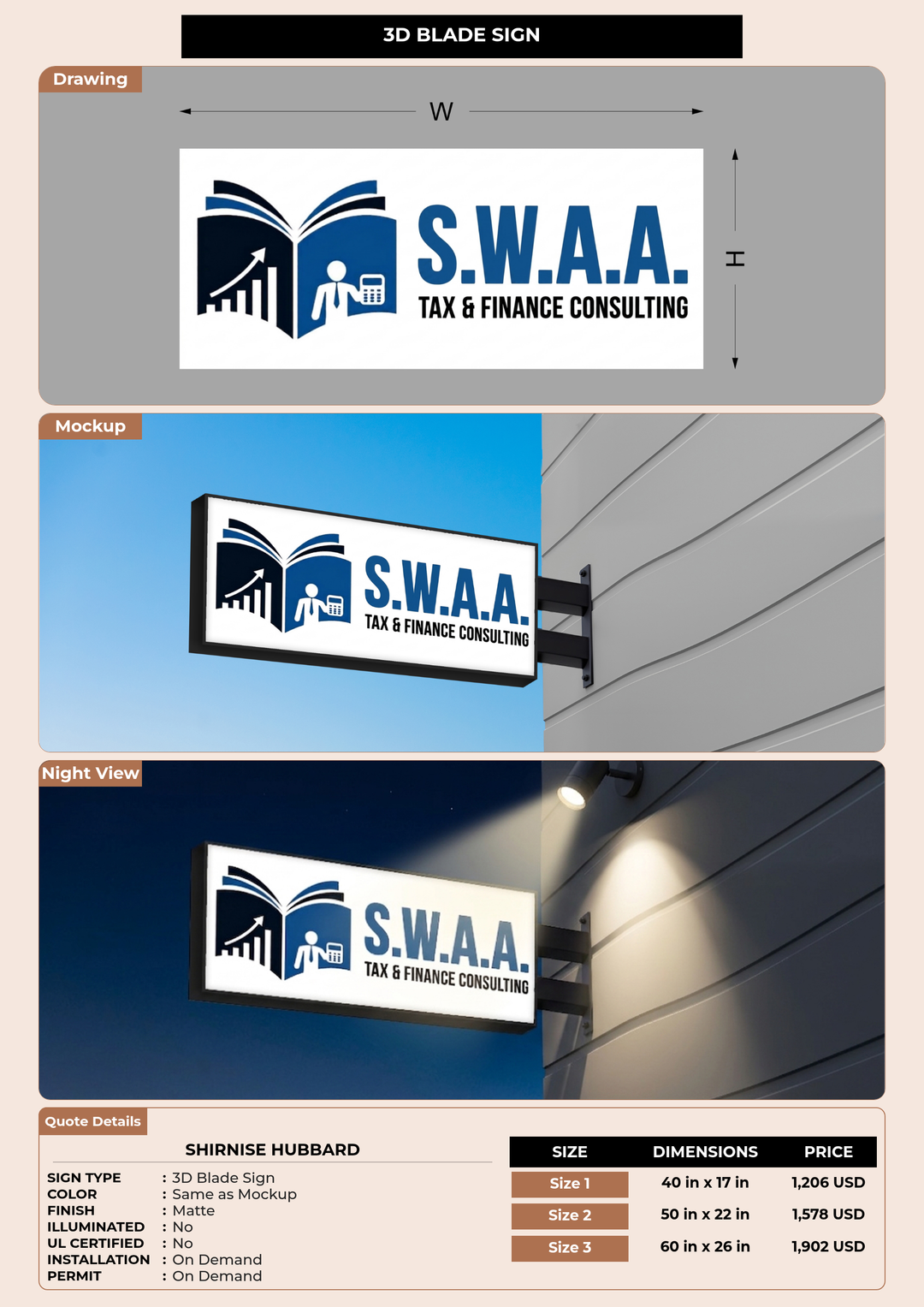 CUSTOM MOCKUP SIGN FOR Shirnise Hubbard