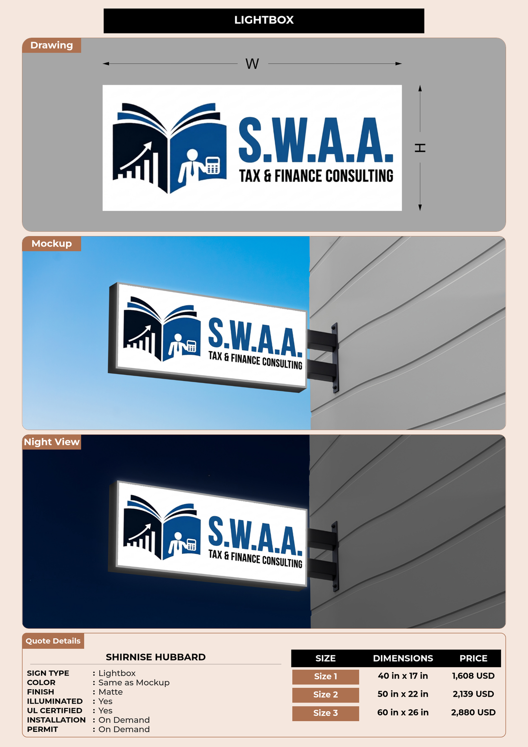 CUSTOM MOCKUP SIGN FOR Shirnise Hubbard