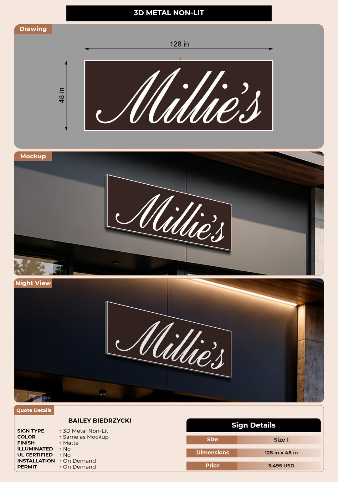 CUSTOM MOCKUP SIGN FOR Bailey Biedrzycki