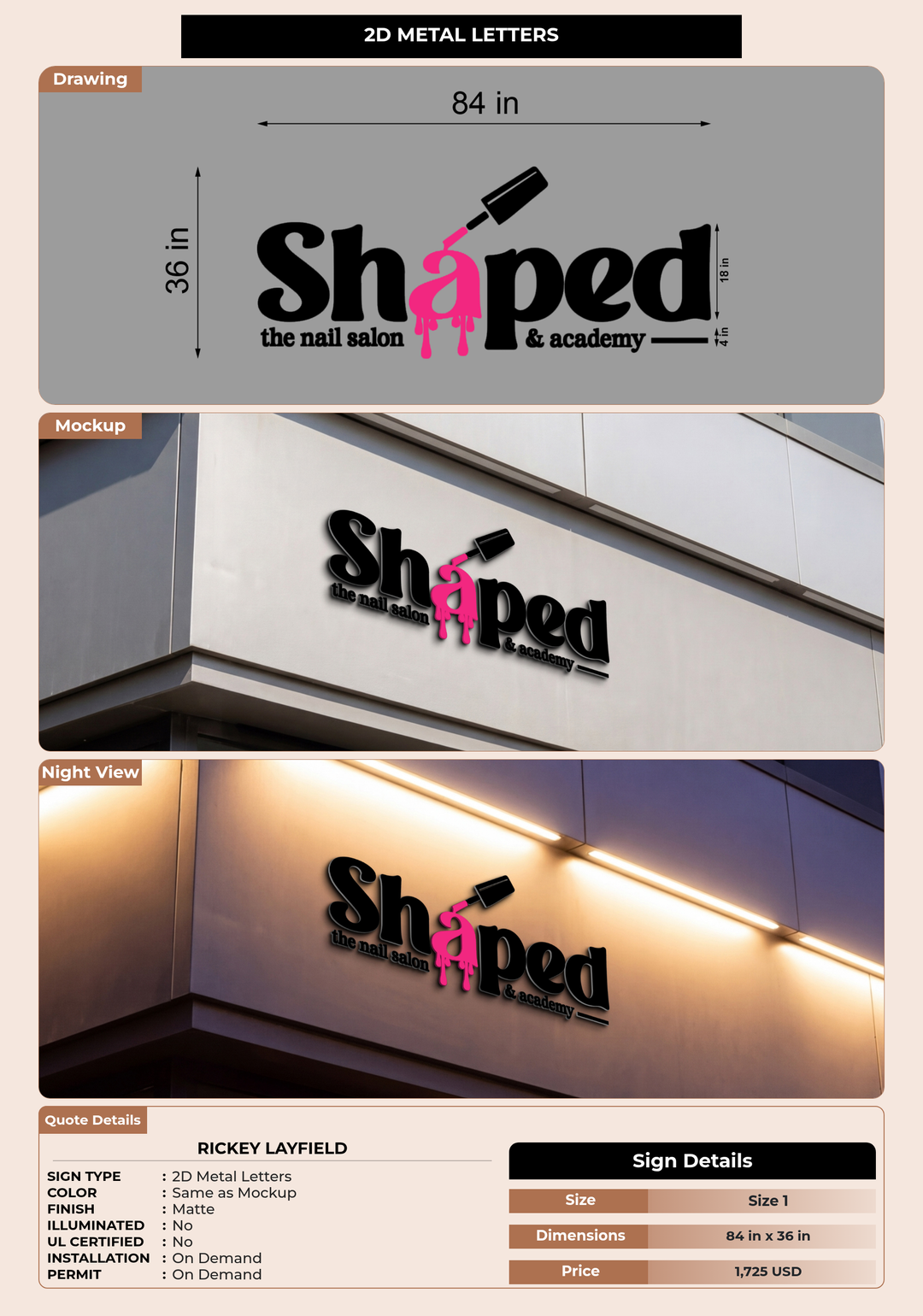 CUSTOM MOCKUP SIGN FOR Rickey Layfield