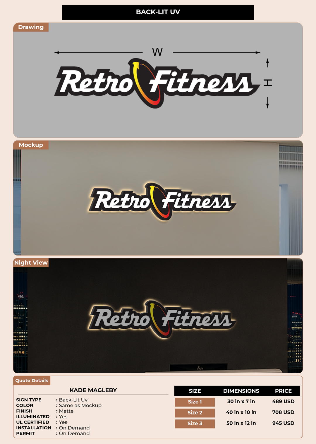 CUSTOM MOCKUP SIGN FOR Kade Magleby