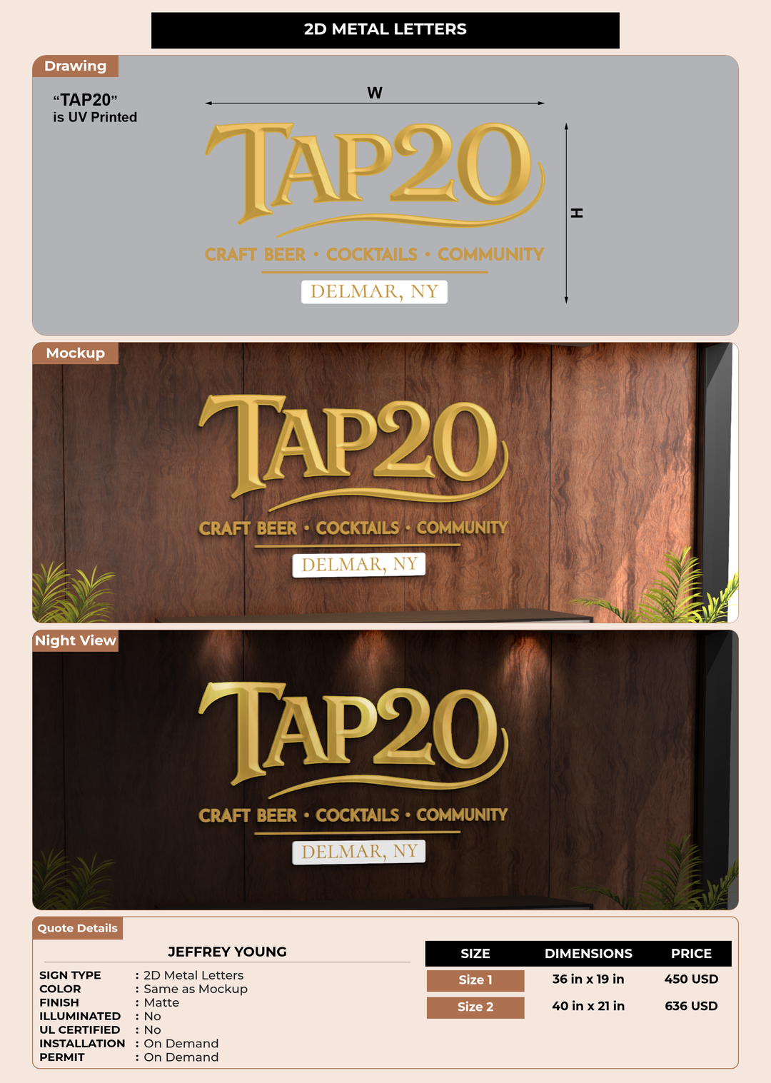 CUSTOM MOCKUP SIGN FOR Jeffrey Young