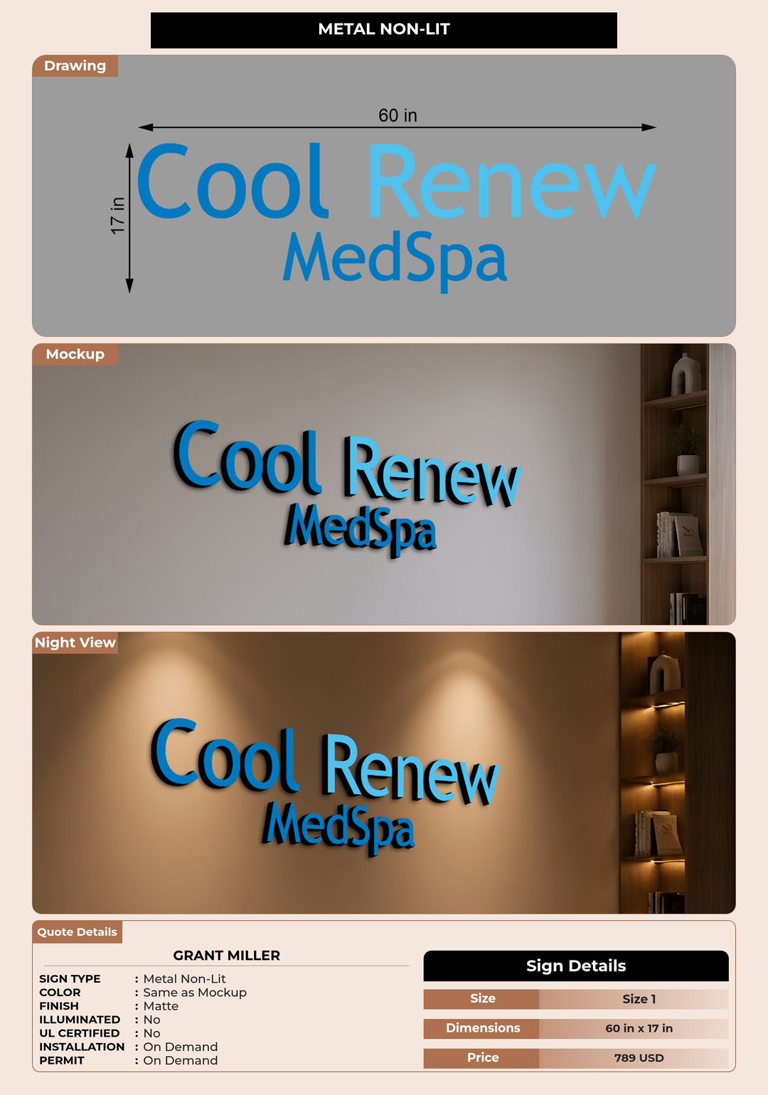 CUSTOM MOCKUP SIGN FOR Grant Miller