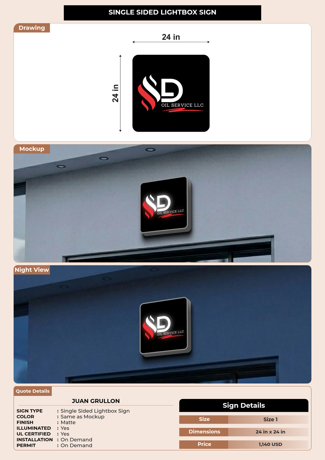 CUSTOM MOCKUP SIGN FOR Juan Grullon