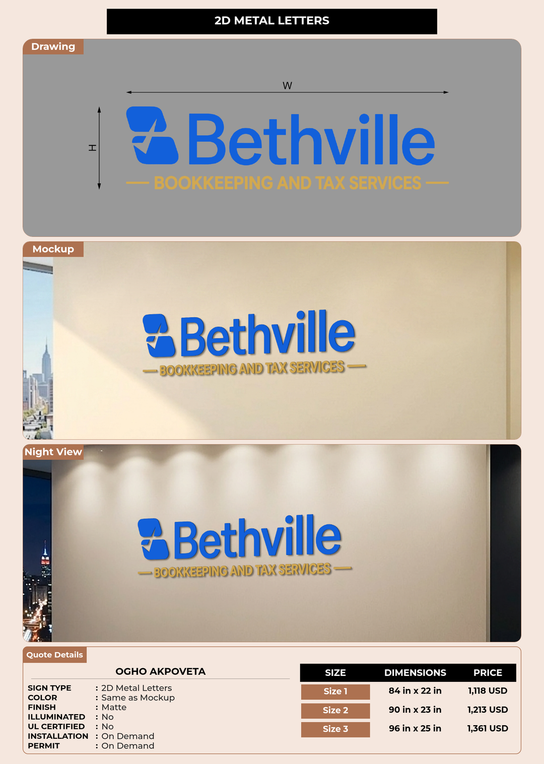 CUSTOM MOCKUP SIGN FOR Ogho Akpoveta